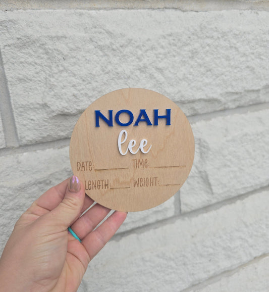 Custom Birth announcement