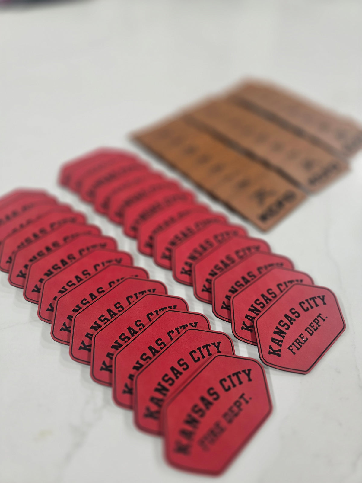 CUSTOM HAT PATCHES - LEATHERETTE