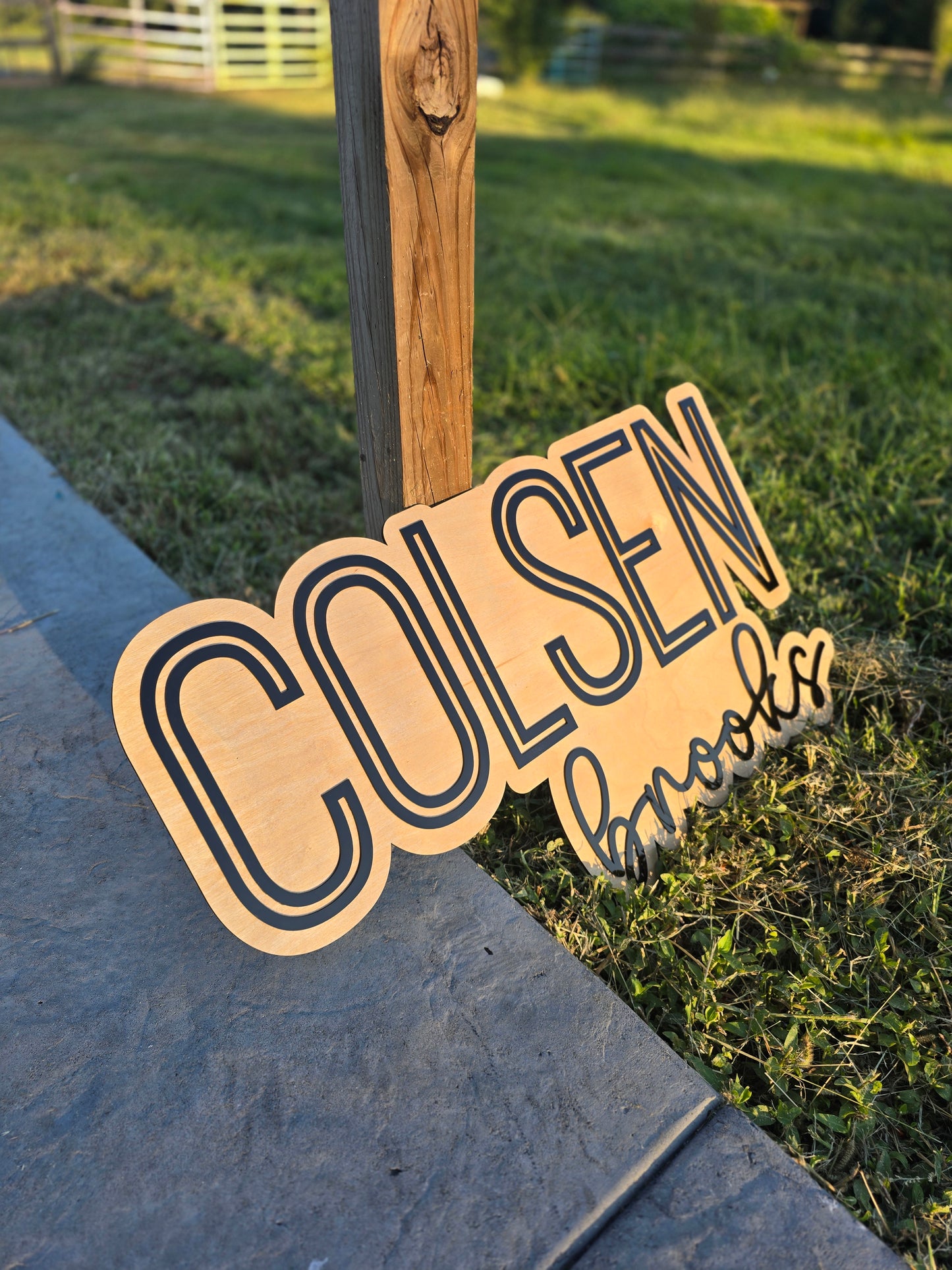 Custom Layered Nursery Sign
