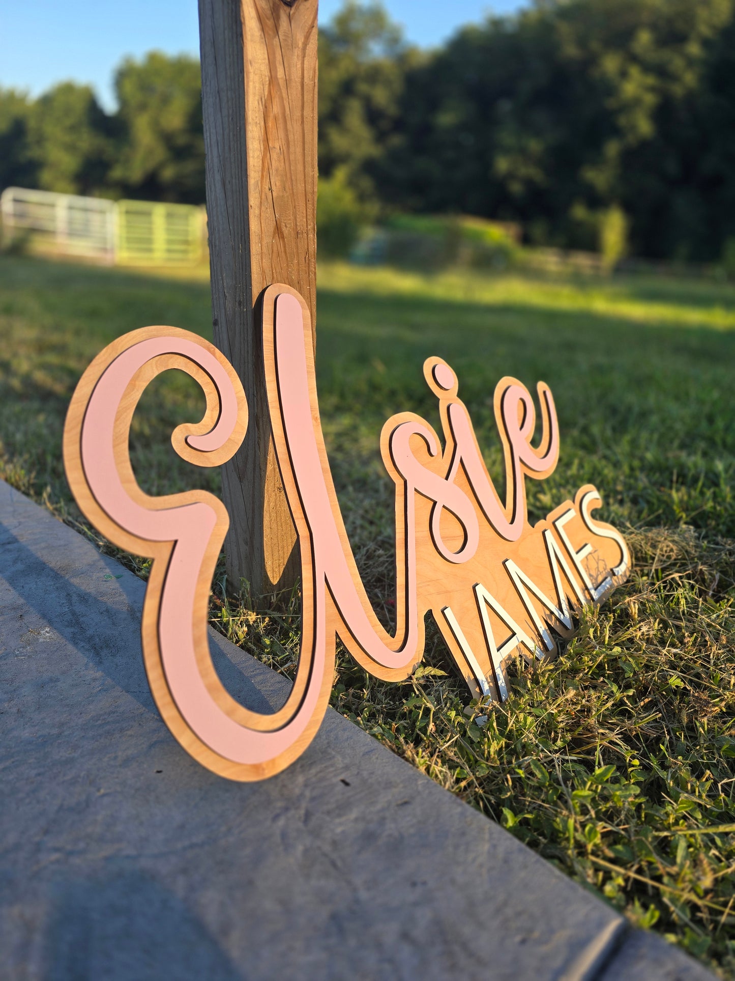 Custom Layered Nursery Sign